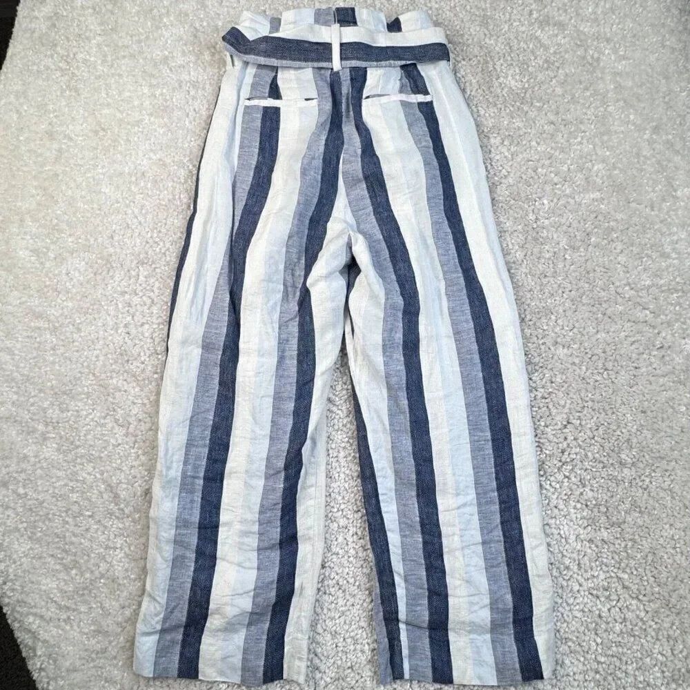 Point Sur Striped Paperbag Linen Pants - Picture 3 of 12